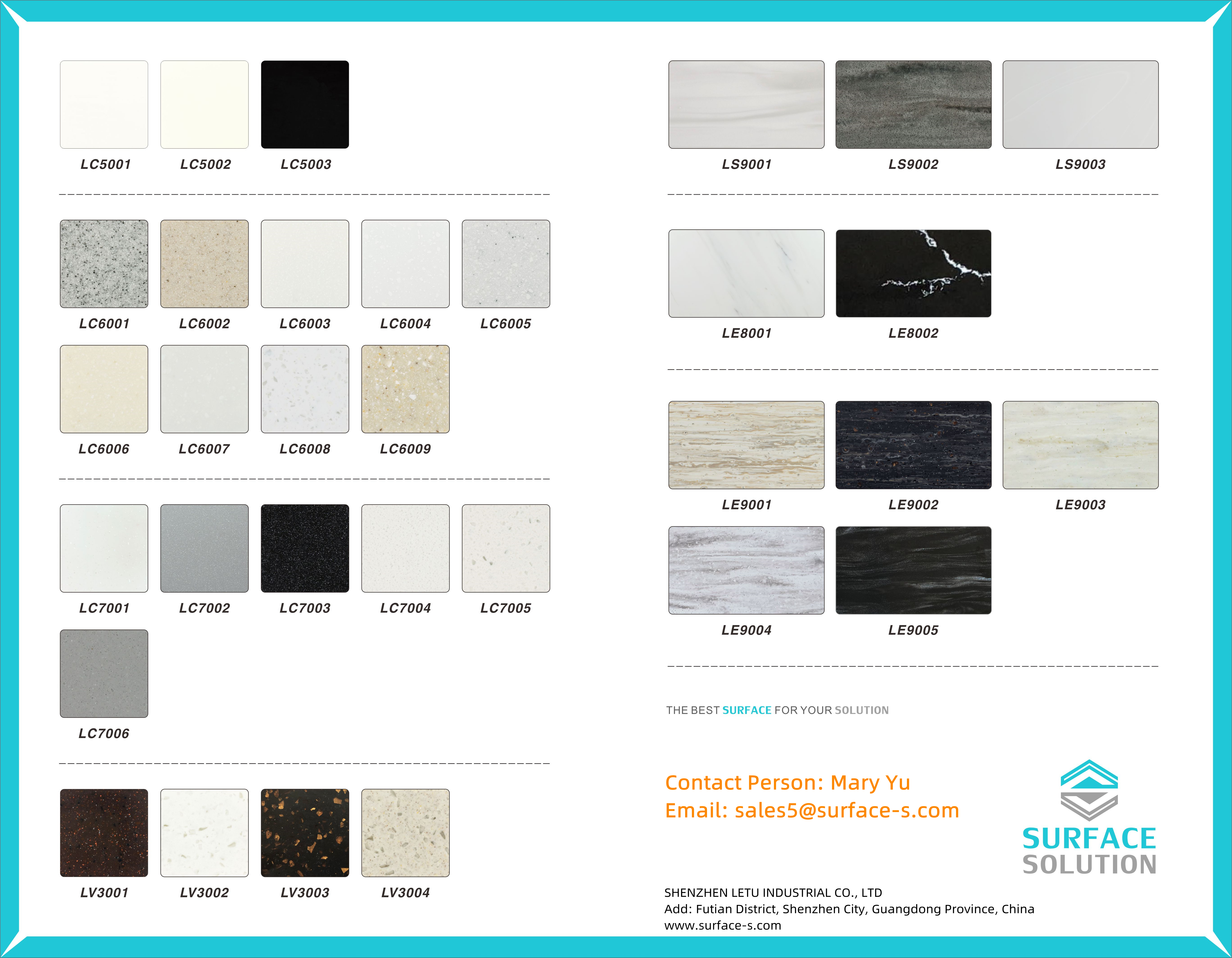 Solid Surface Sheet Artificial Stone Slabs