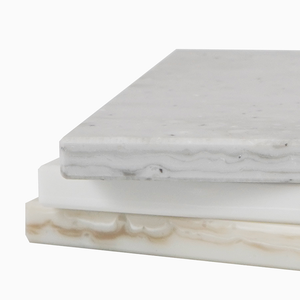 Resin Acrylic Shelf Slabs Stone Wall Panels White Texture Solid Surface Sheet