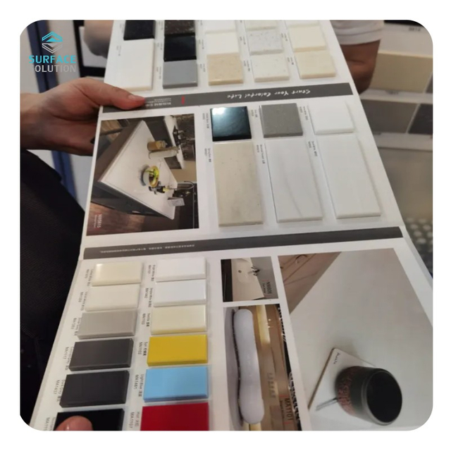 Solid Surface 6mm 12mm 30mm Solid Surface Slab Sheet I-customize ang Binagong Acrylic Solid Surface