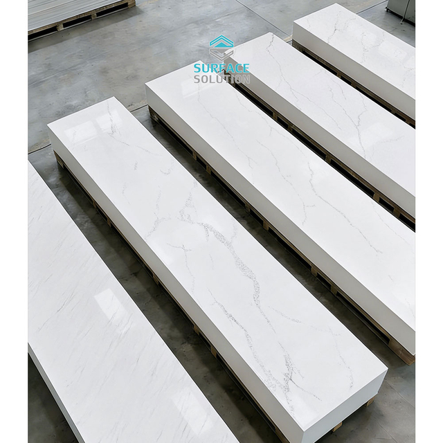 ibabaw solusyon brand artipisyal na bato 3660*760*mm 12mm kapal acrylic solid ibabaw puting marmol sheet para sa kusina countertops